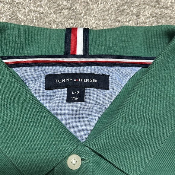 Vintage Tommy Hilfiger Green Polo Shirt - Picture 2 of 6